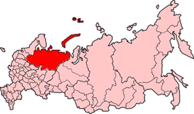 Северный край на карте